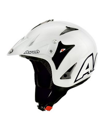 CASQUES JETS  TT AIROH Trial Evergreen blanc