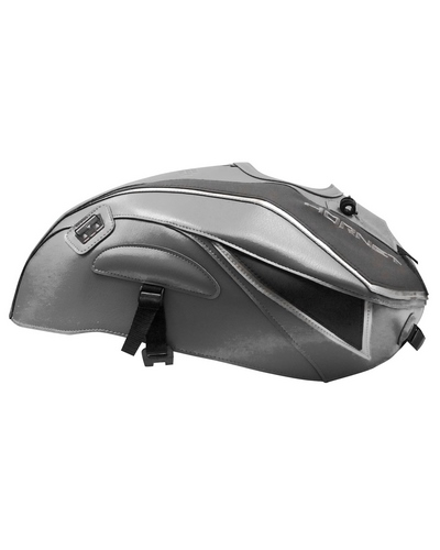 Protège Reservoir Moto Sur Mesure BAGSTER Honda CB 600 Hornet (serie S) 2008-10 gris clair-deco noir-gris cla