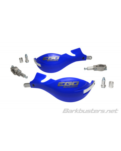 Protège Main Moto BARKBUSTERS Kit protège-mains BARKBUSTERS Ego Mini montage 2 points embout de guidon droit Ø22mm bleu