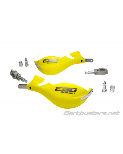 Protège Main Moto BARKBUSTERS Kit protège-mains BARKBUSTERS Ego montage 2 points embout de guidon droit Ø22mm jaune