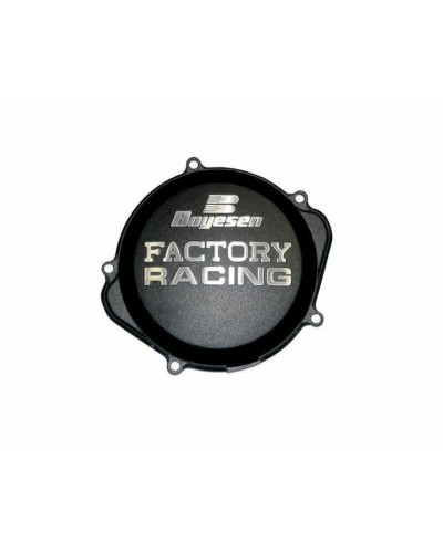 Plastiques Accessoires Moto BOYESEN Couvercle de carter d'embrayage BOYESEN Factory Racing alu noir Honda CRF450R