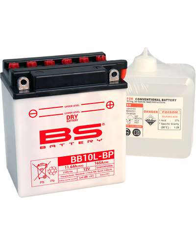 Batterie Moto BS BATTERY BS BB10L-BP (Pack Acide Inclus)