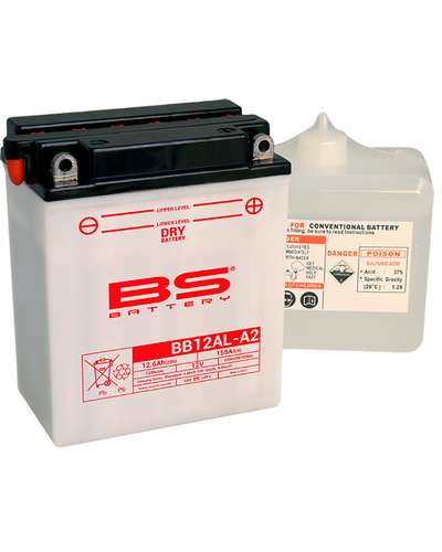 Batterie Moto BS BATTERY BS BB12AL-A2 (Pack Acide Inclus)