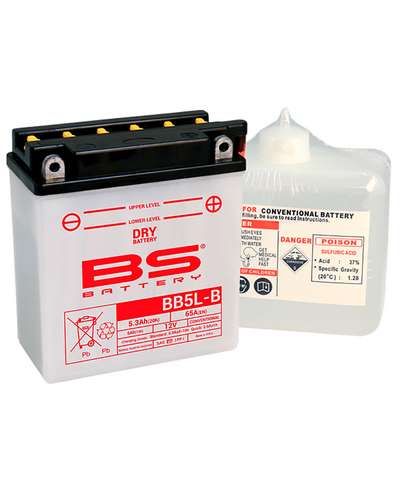 Batterie Moto BS BATTERY BS BB5L-B-BS (Pack Acide Inclus)