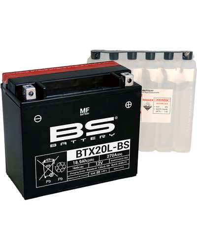 Batterie Moto BS BATTERY BS BTX20L-BS