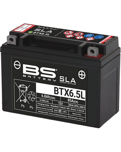 Batterie Moto BS BATTERY BS BTX6.5L SLA