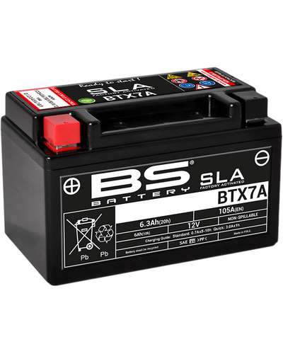 Batterie Moto BS BATTERY BS BTX7A-SLA