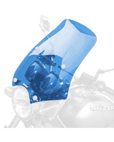 Pare Brise Moto BULLSTER Universel Diablo 48cm BLEU CLAIR