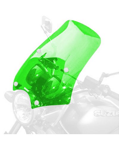 Pare Brise Moto BULLSTER Universel Diablo 48cm VERT FLUO