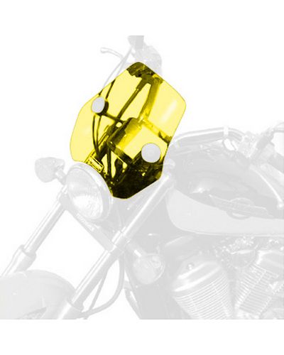 Pare Brise Moto BULLSTER Universel Phantom1 29cm JAUNE FLUO