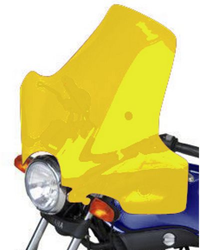 Pare Brise Moto BULLSTER Universel Pullman 55cm x 77cm JAUNE