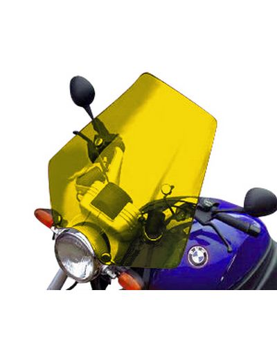 Pare Brise Moto BULLSTER Universel Roadster 55cm x 58cm JAUNE