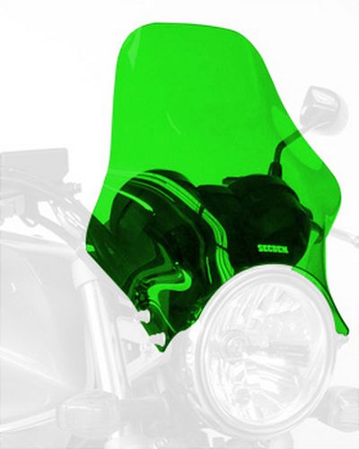 Saute Vent Moto BULLSTER Universel Speedy 27 cm VERT FLUO