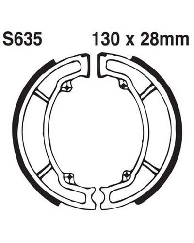 Machoires Frein Moto EBC Jeu de machoires EBC-S635