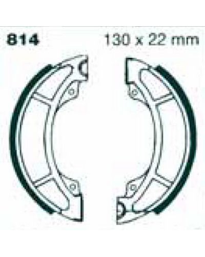 Machoires Frein Moto EBC Jeu de machoires rainurées EBC-814G