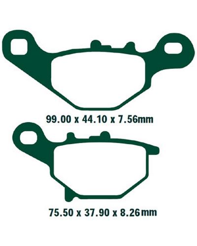 Plaquettes Freins EBC Plaquette EBC-SFA396HH