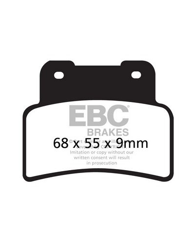 Plaquettes Freins EBC Plaquette EBC-SFA432HH