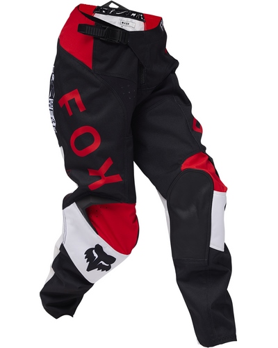 Pantalon Moto Cross FOX 180 Race Spec enfant noir-rouge fluo