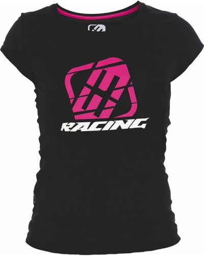 T-Shirt Moto FREEGUN Freegun Racing Lady rose Rose
