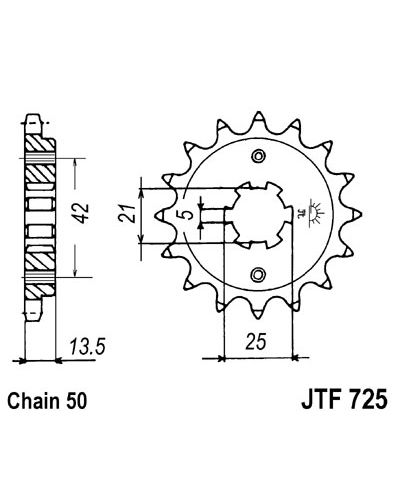 Pignon Moto JT Pignon JTF725.15