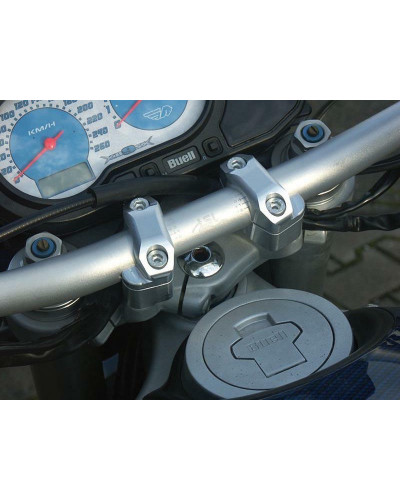 Pontet Moto LSL PONTETS DE GUIDONS POUR BUELL XB9S  XBS '02-07  TRANSFORMATION GUIDON Ø22MM EN Ø28 6MM