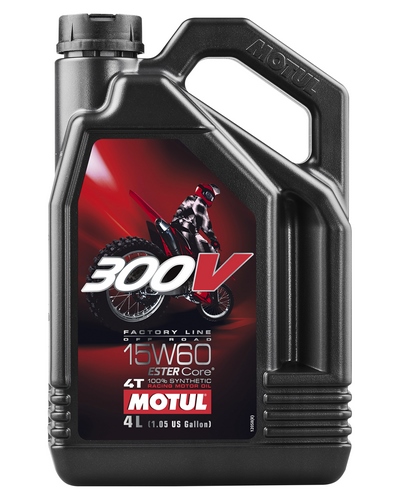 Huile 4 Temps Moto MOTUL 300V FL OFF-ROAD 4T 15W60 4 litres