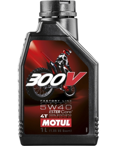 Huile 4 Temps Moto MOTUL 300V FL OFF-ROAD 4T 5W40 1 litre