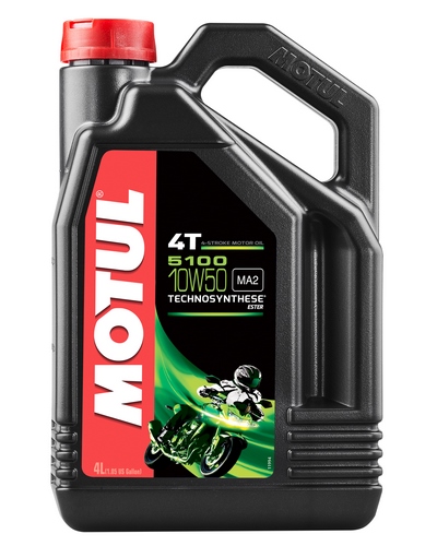 Huile 4 Temps Moto MOTUL 5100 10W50 4T 4 litres