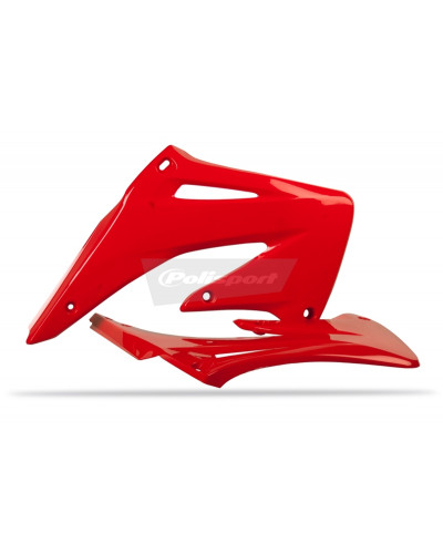 Ouies Radiateur Moto POLISPORT Ouïes de radiateur POLISPORT rouge Honda CRF450R