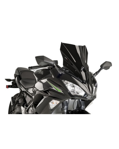 Bulle Spécifique PUIG Racing Kawasaki Ninja 650 2017-18 Noir