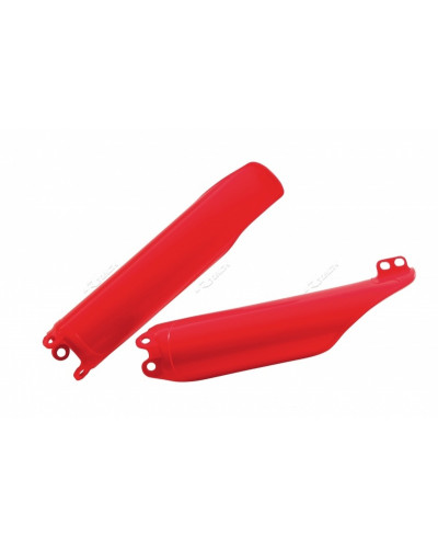 Protège Fourche Moto RACETECH Protections de fourche RACETECH rouge Honda CRF450R/RX