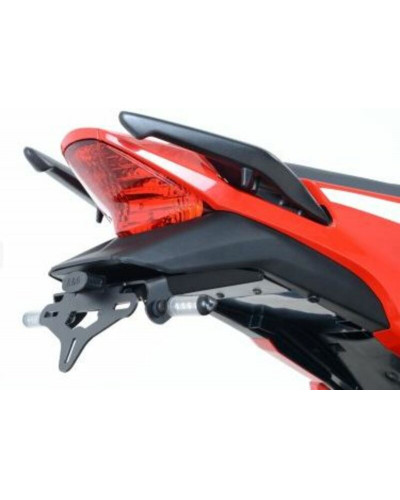 Support Plaque Immatriculation Moto RG RACING Support de plaque noir R&G RACING Honda CBR300R