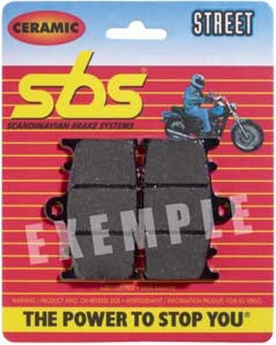 Plaquettes Freins SBS Plaquettes de frein moto SBS 508HS Street organique