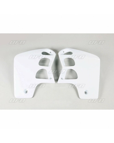 Ouies Radiateur Moto UFO Ouïes de radiateur UFO blanc Honda CR500R