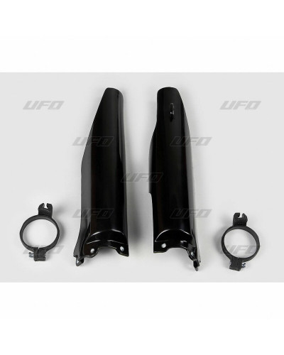 Protège Fourche Moto UFO Protections de fourche UFO noir Kawasaki KX125/250