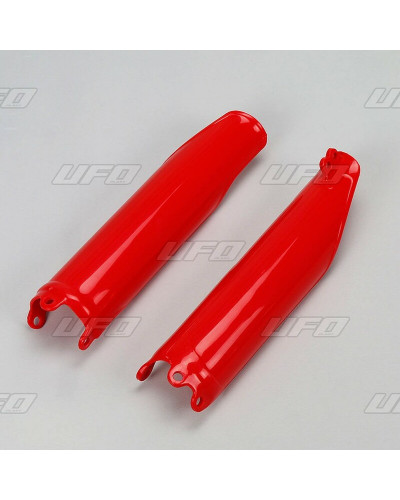 Protège Fourche Moto UFO Protections de fourche UFO rouge Honda CRF450R/RX