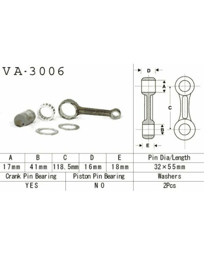 Kit Bielles Moto VESRAH KIT BIELLE POUR LT-F300F 1999-01 ET LT-F4WDX 1991-98