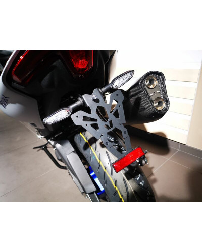 Support Plaque Immatriculation Moto V PARTS Support de plaque V PARTS noir Yamaha T-Max 560