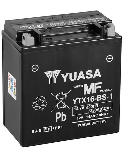 Batterie Moto YUASA Batterie YTX16-BS-1